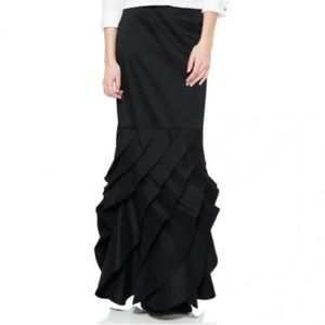 Tadashi Black 🖤 Ruffled 🖤 Long Skirt